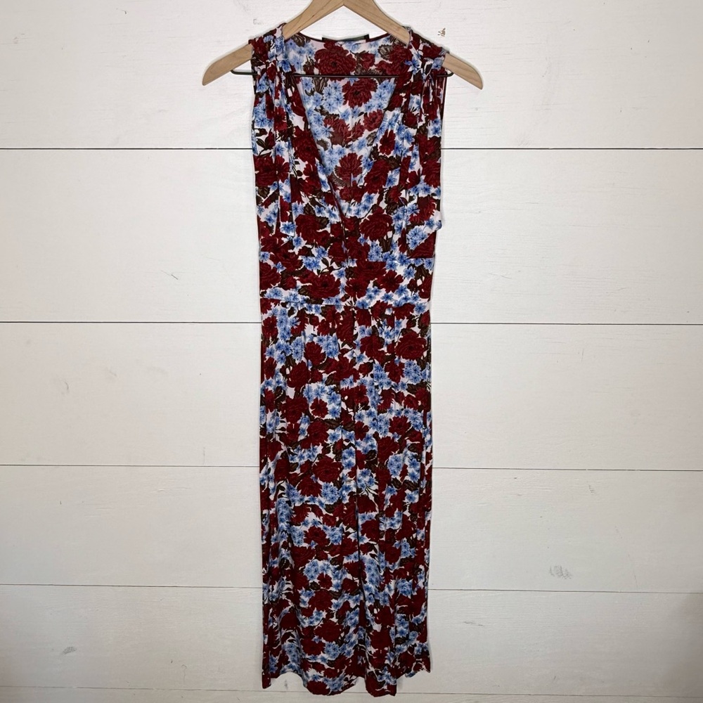 Zara Basic Button Down Sleeveless Shoulder Tie Fl… - image 4